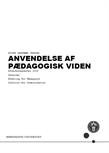 Anvendelse af pædagogisk viden ES26